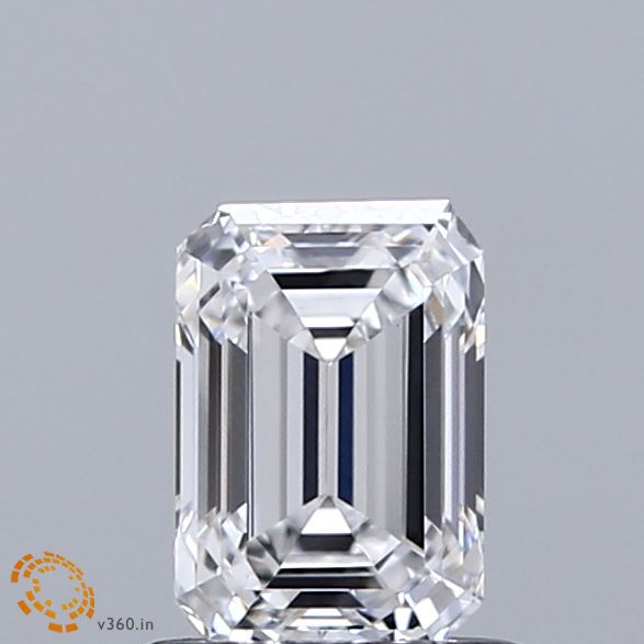 0.88ct Emerald E VS1 Lab Created Diamond