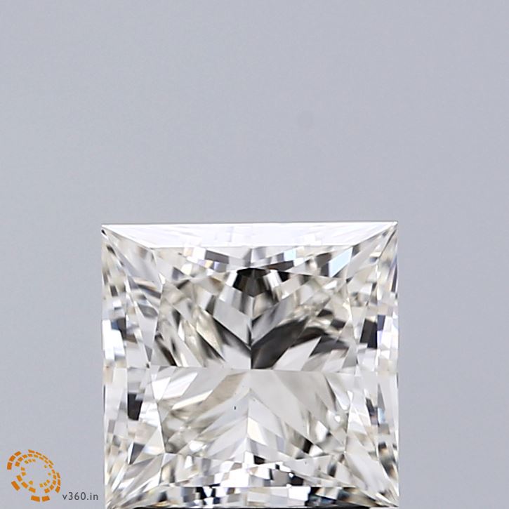 1.92ct Princess FANCY VIVID PINK VS1 Lab Created Diamond