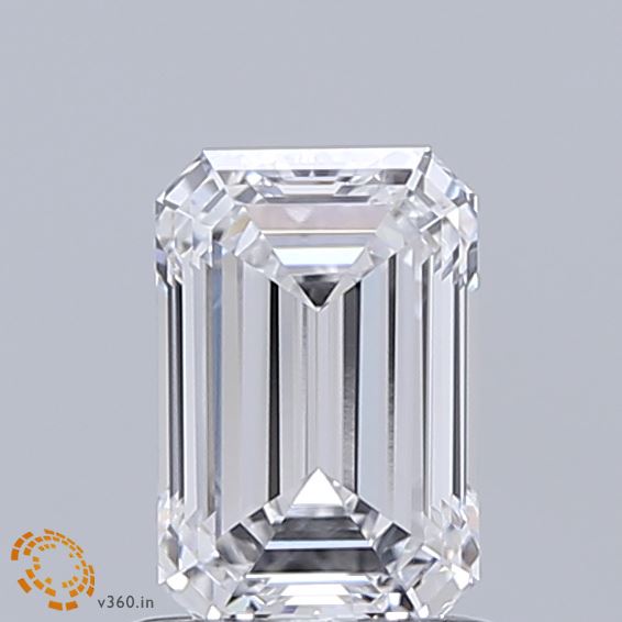1.1ct Emerald D IF Lab Created Diamond