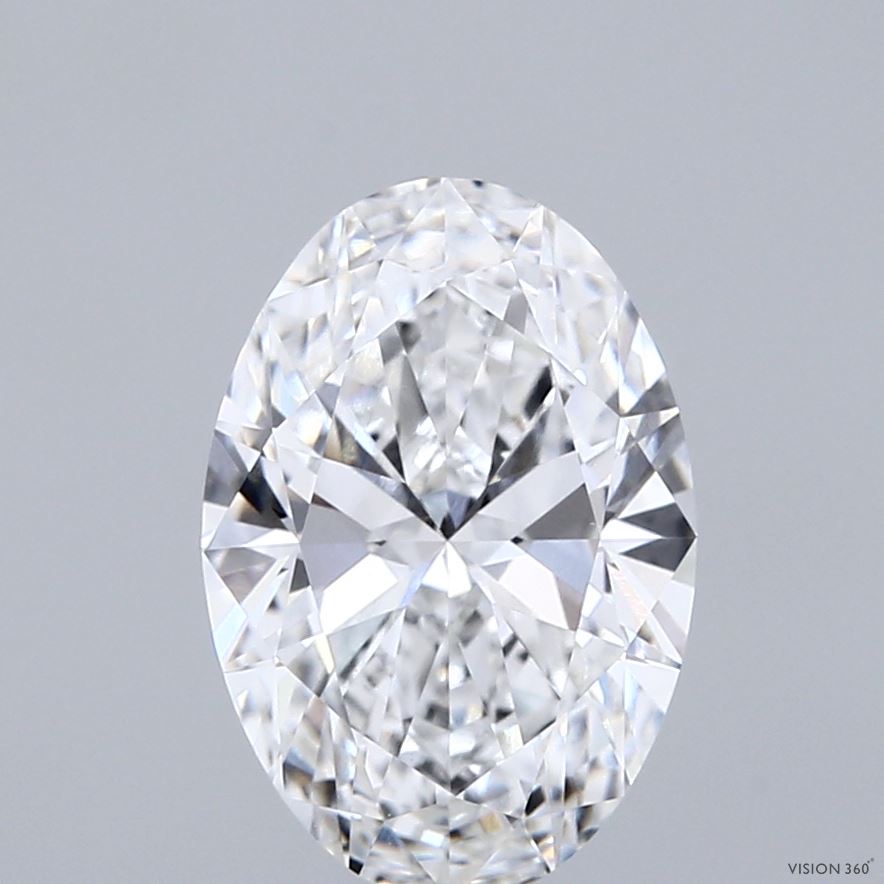 2.5ct Oval E VVS2 Lab Created Diamond