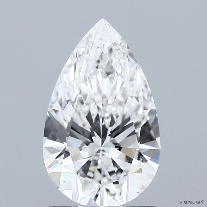 1.51ct Pear D VVS1 Lab Created Diamond