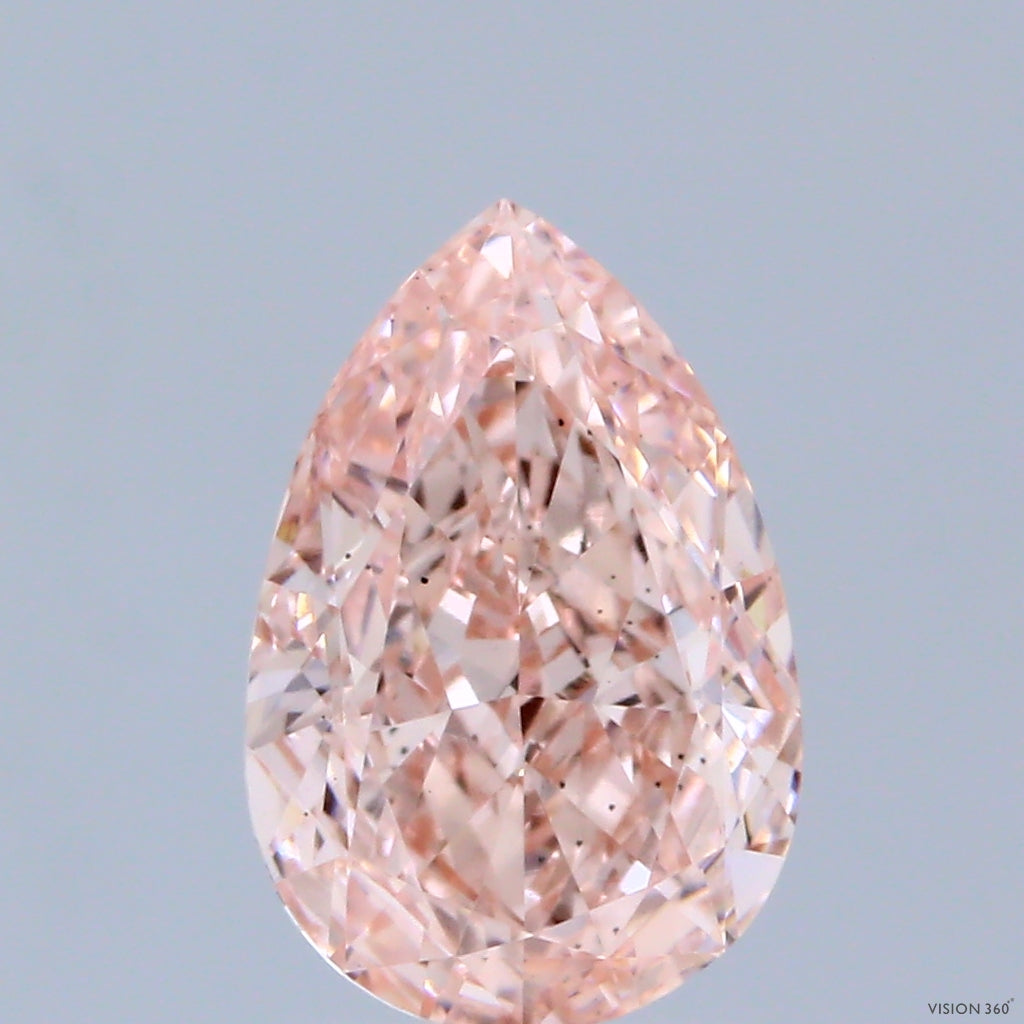 2.03ct Pear FANCY INTENSE PINK VS2 Lab Created Diamond