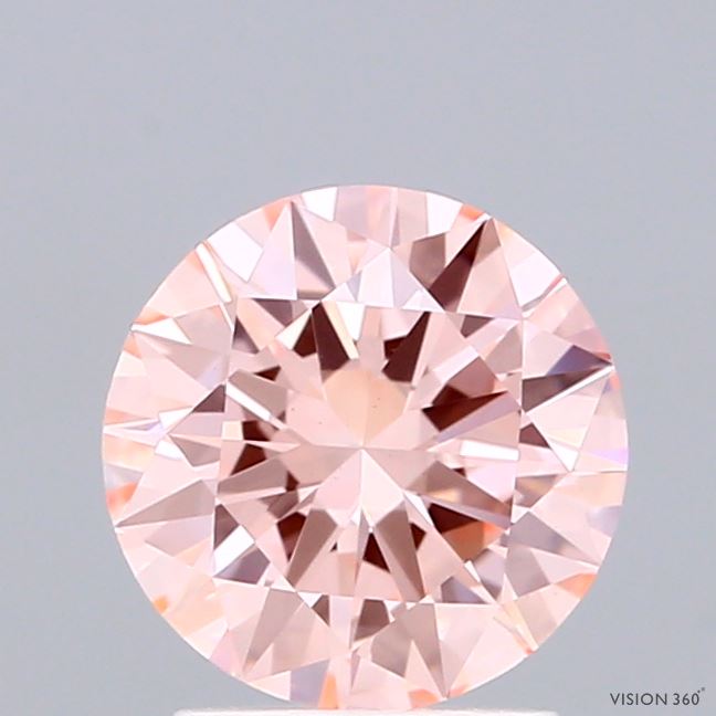1.51ct Round FANCY INTENSE PINK VS1 Lab Created Diamond