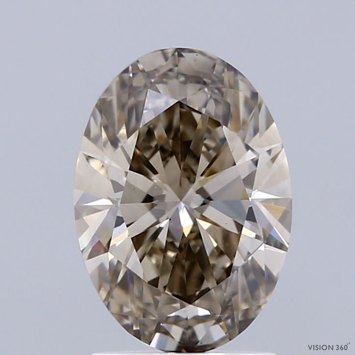 1.93ct Oval FANCY VIVID BLUE VS1 Lab Created Diamond
