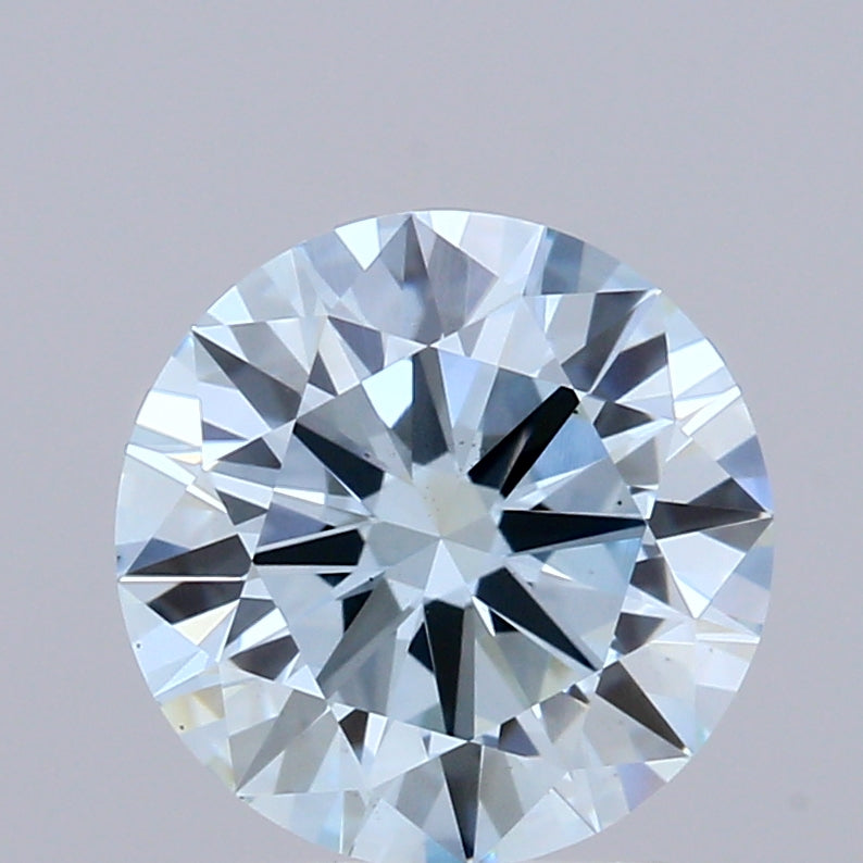 1.6ct Round FANCY VIVID BLUE VS2 Lab Created Diamond