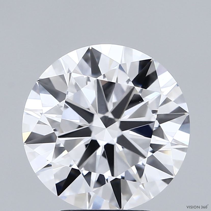 3.69ct Round D VVS1 Lab Created Diamond