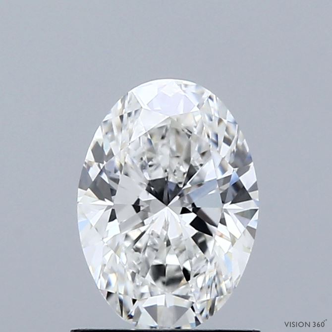 1.06ct Oval F VVS2 Lab Created Diamond