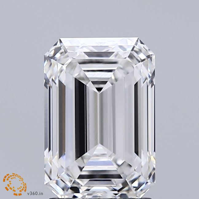 2.07ct Emerald E VVS1 Lab Created Diamond