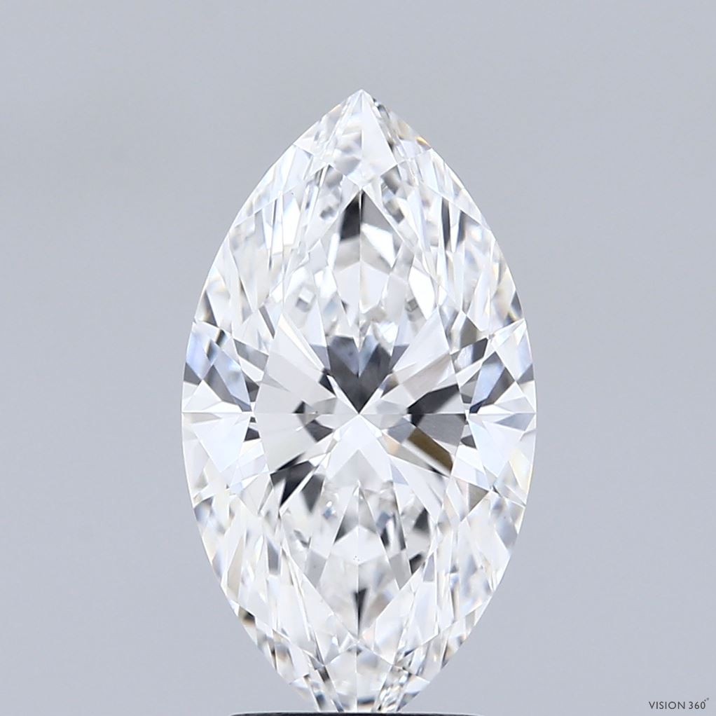 3.06ct Marquise E VVS2 Lab Created Diamond
