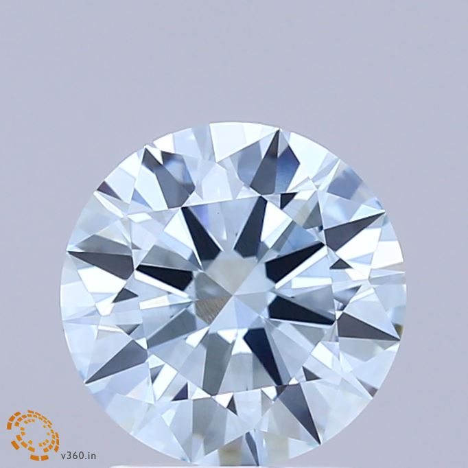 2.01ct Round FANCY INTENSE BLUE VS1 Lab Created Diamond