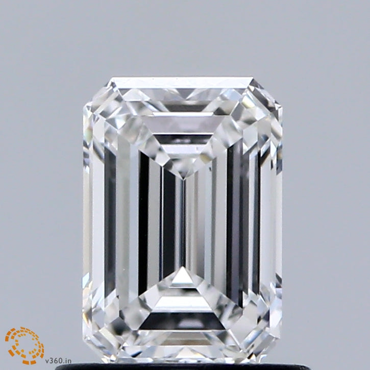 0.95ct Emerald E VS1 Lab Created Diamond