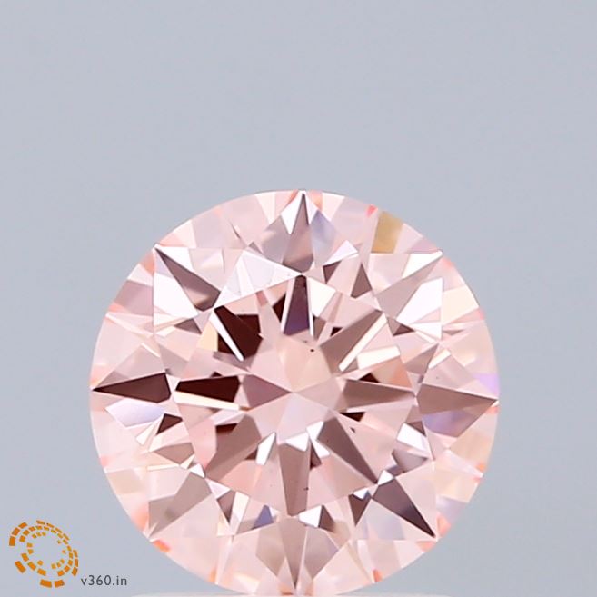 1.5ct Round FANCY INTENSE PINK VS1 Lab Created Diamond