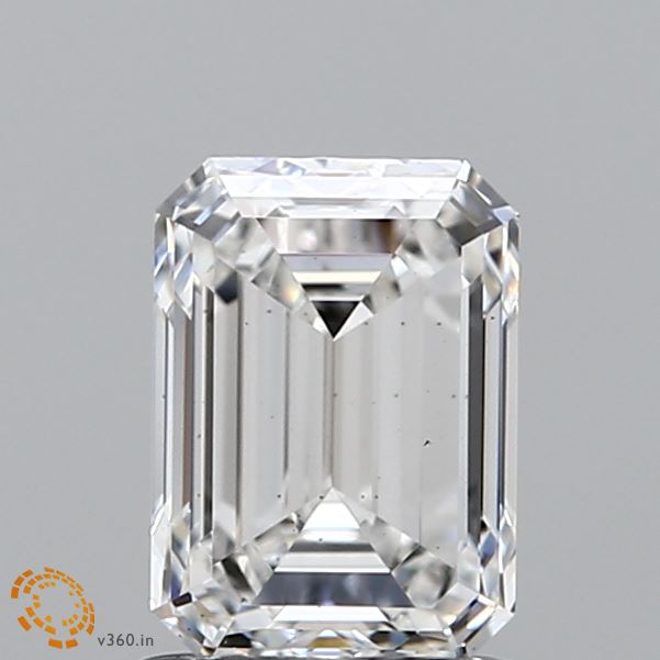 1.41ct Emerald F VS2 Lab Created Diamond