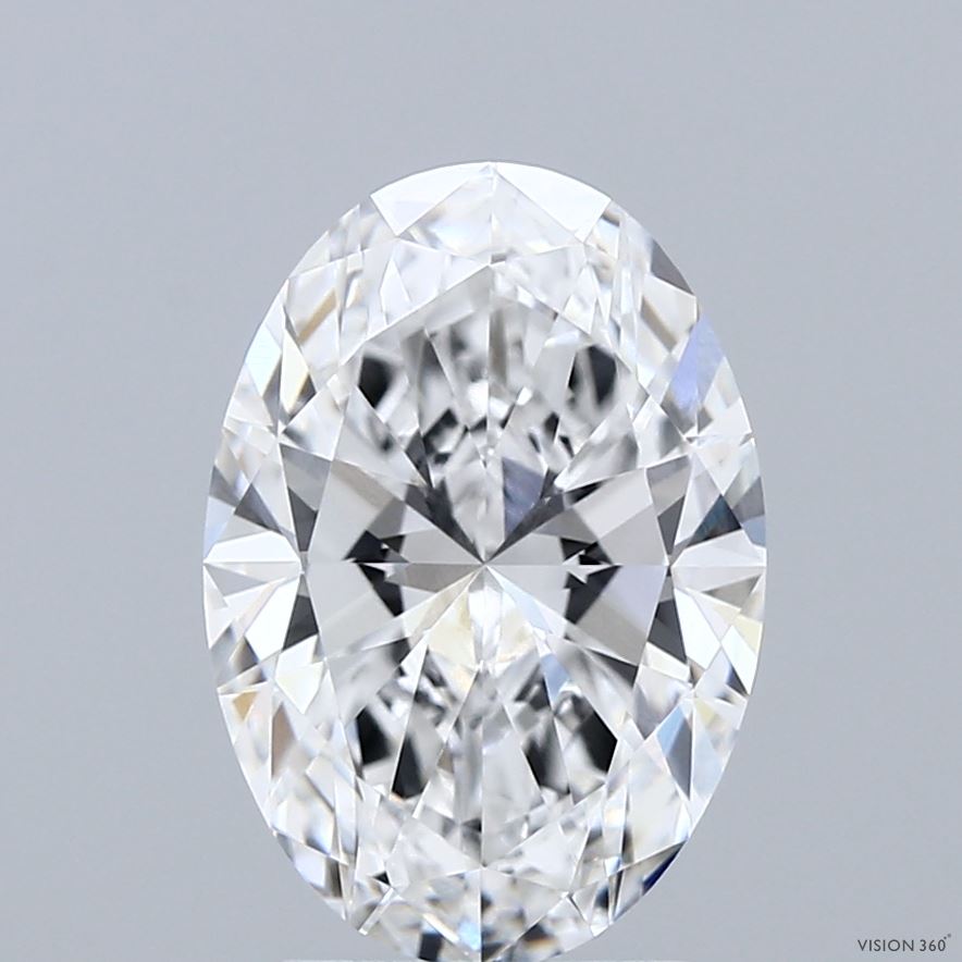 3ct Oval D VVS1 Lab Created Diamond