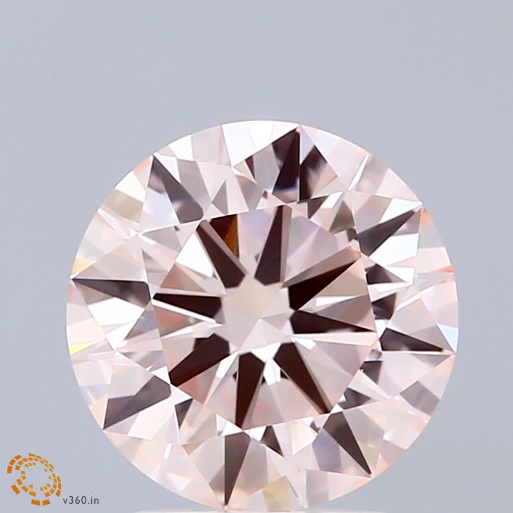 2.72ct Round FANCY PINK VVS2 Lab Created Diamond