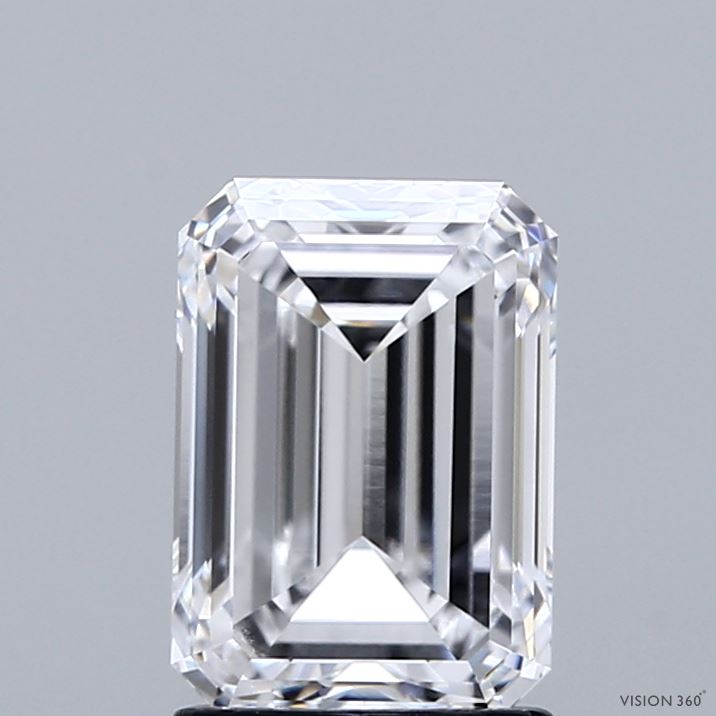 2ct Emerald D VVS1 Lab Created Diamond