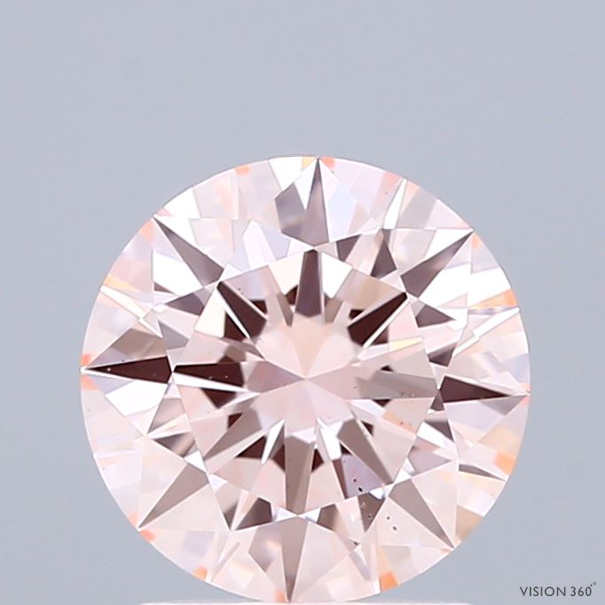 1.76ct Round FANCY PINK VS2 Lab Created Diamond