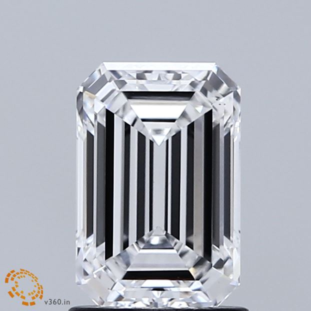 1.55ct Emerald D VS1 Lab Created Diamond