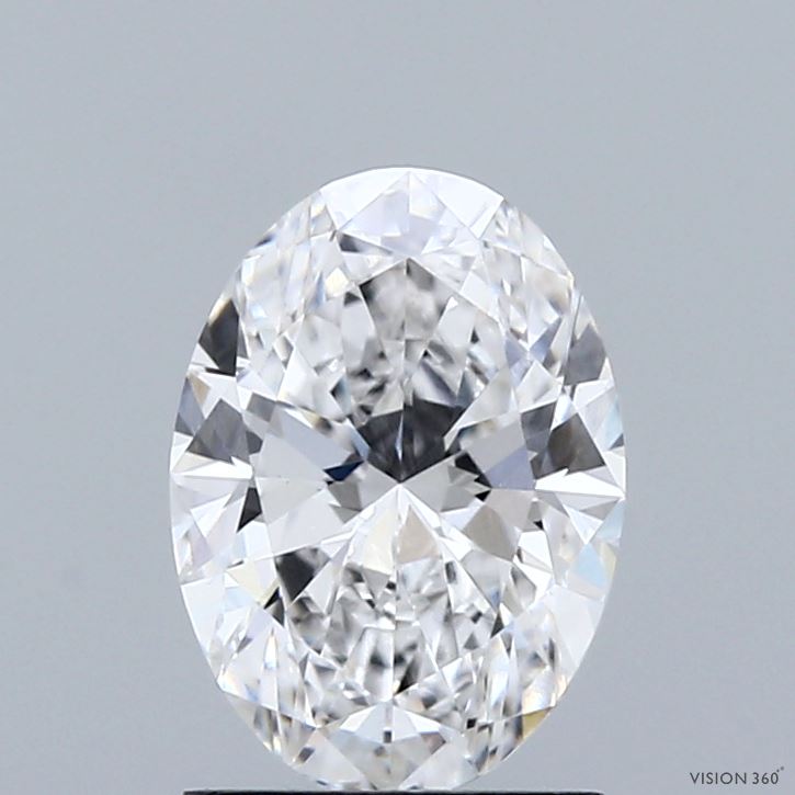 1.55ct Oval E VVS2 Lab Created Diamond