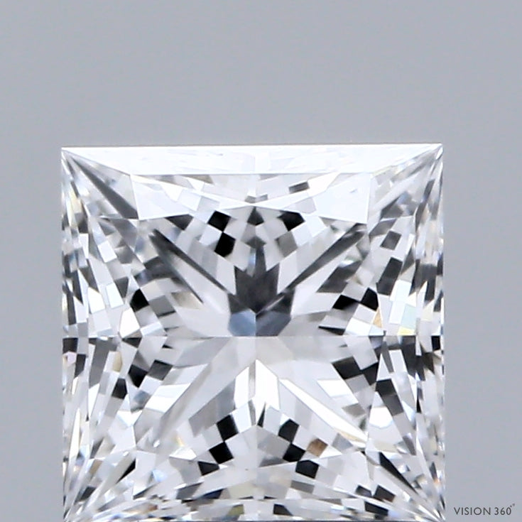 1.57ct Princess D VVS2 Lab Created Diamond