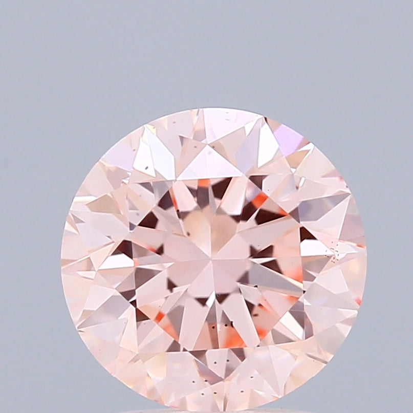 1.68ct Round FANCY INTENSE PINK VS2 Lab Created Diamond