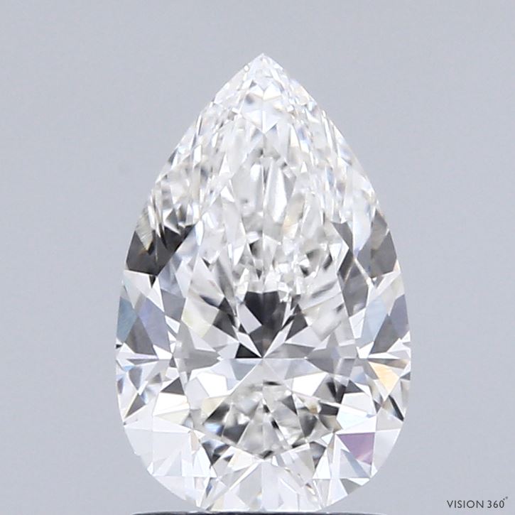 1.55ct Pear G VVS2 Lab Created Diamond