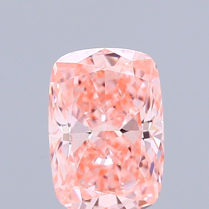 1.07ct Cushion FANCY VIVID PINK VS1 Lab Created Diamond