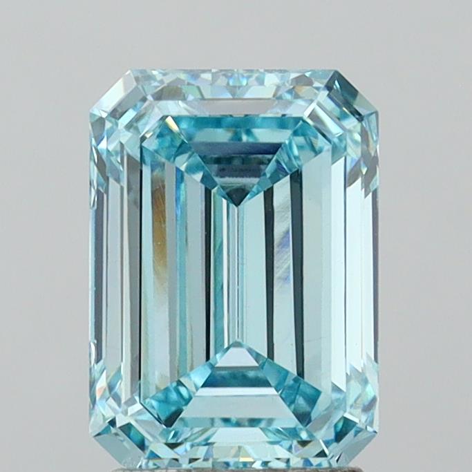 2.64ct Emerald  VS1 Lab Created Diamond