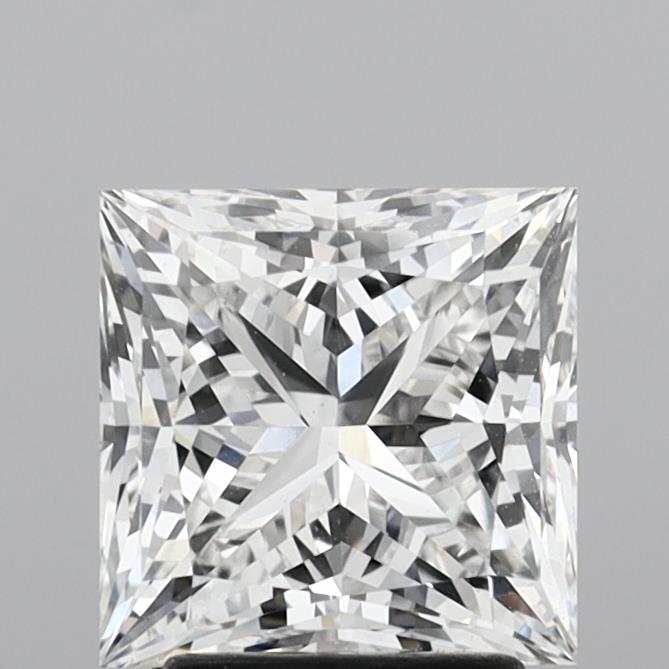 3.06ct Princess F VVS2 Lab Created Diamond