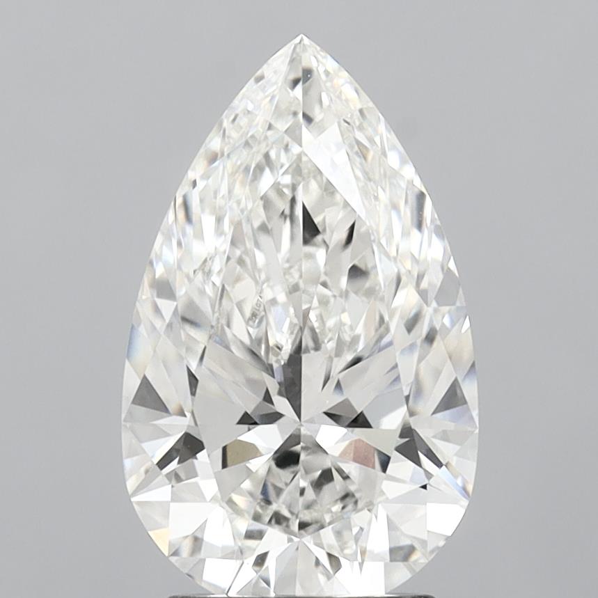 2.85ct Pear G VVS2 Lab Created Diamond