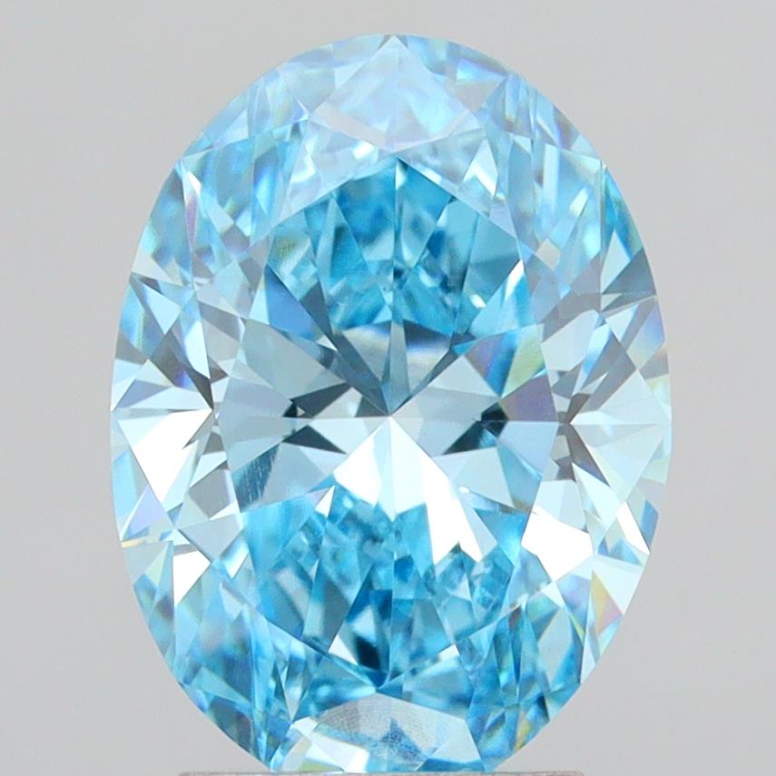 2.95ct Oval  VVS2 Lab Created Diamond