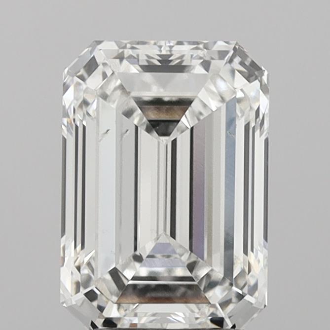2.96ct Emerald F VS2 Lab Created Diamond
