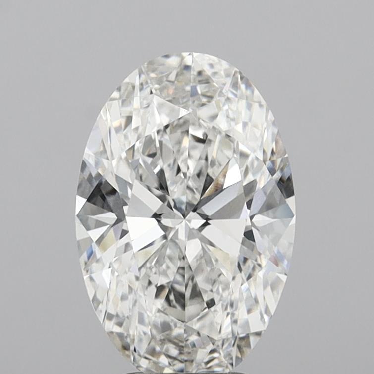 4.42ct Oval F VVS2 Lab Created Diamond