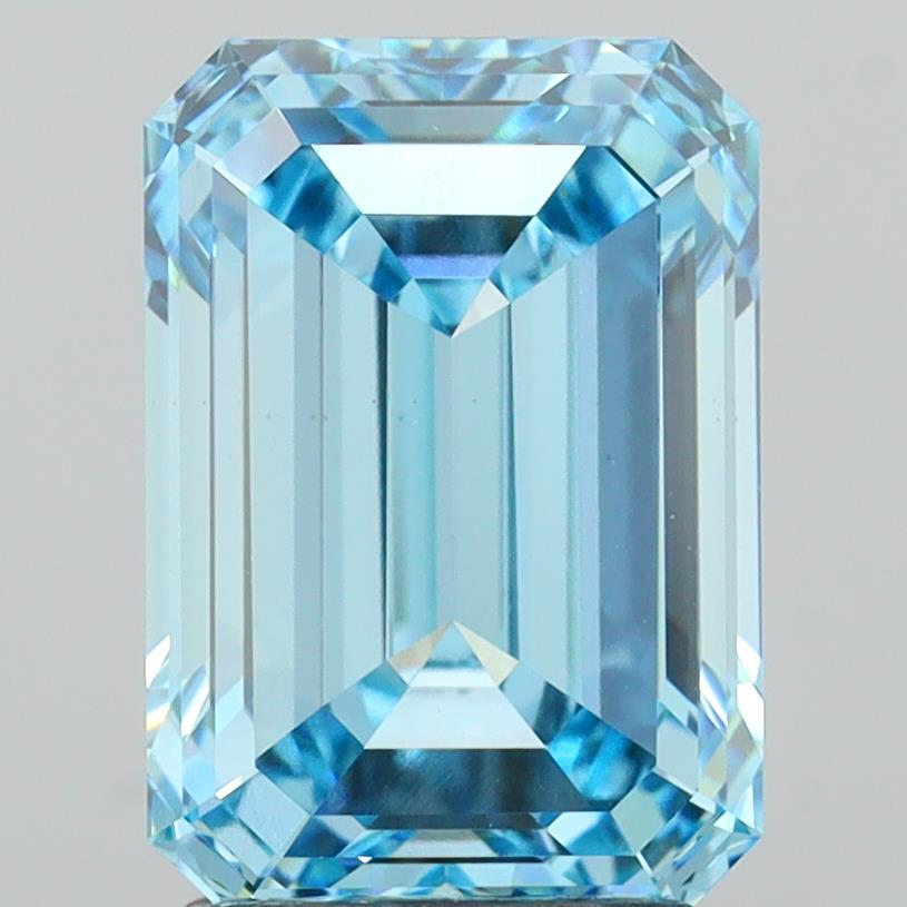 3.24ct Emerald  VVS2 Lab Created Diamond