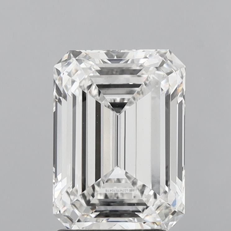 2.78ct Emerald E VS1 Lab Created Diamond