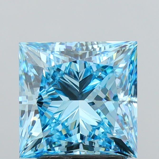 2.93ct Princess  VVS2 Lab Created Diamond