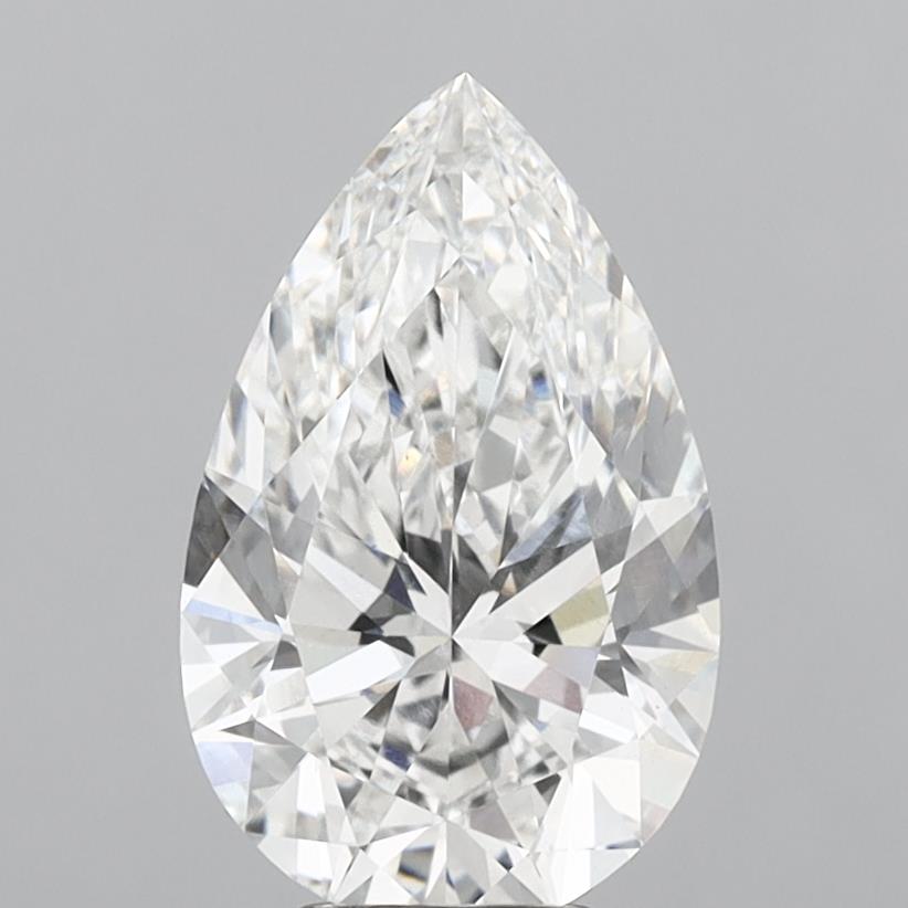 4.77ct Pear E VVS2 Lab Created Diamond