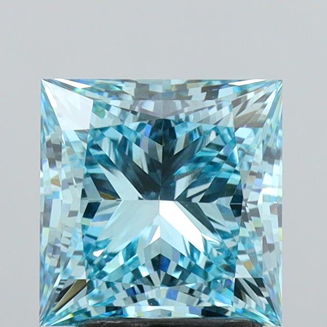 2.95ct Princess  VVS2 Lab Created Diamond