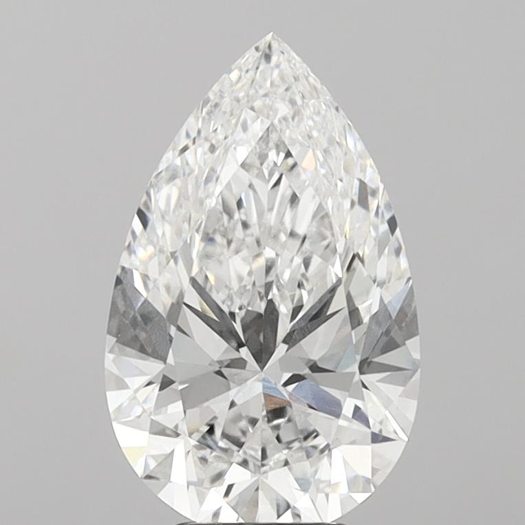 4.76ct Pear E VVS2 Lab Created Diamond