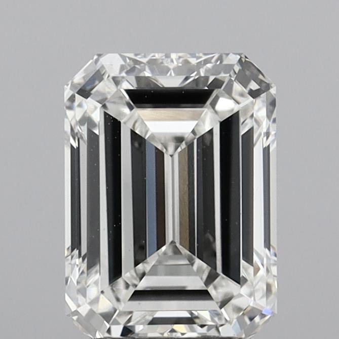 2.63ct Emerald F VVS2 Lab Created Diamond