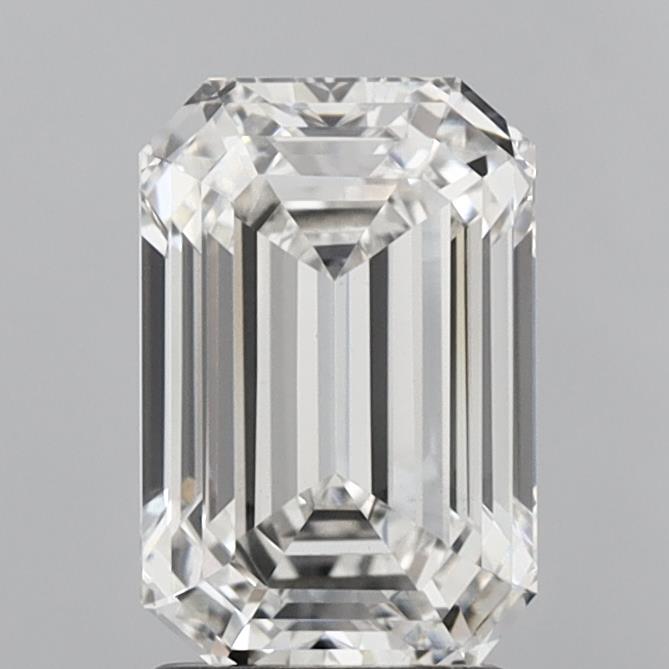 2.66ct Emerald F VS1 Lab Created Diamond