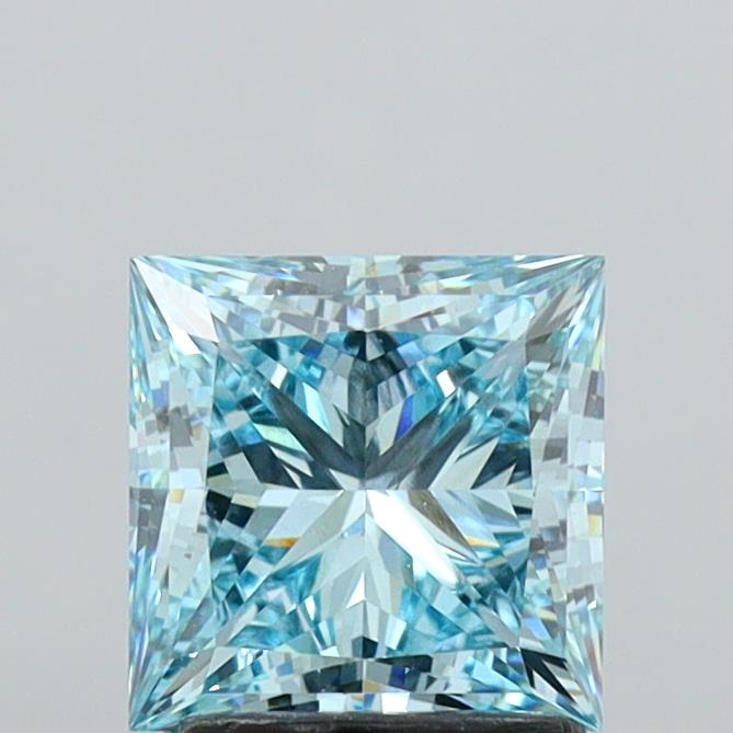 1.86ct Princess  VVS2 Lab Created Diamond