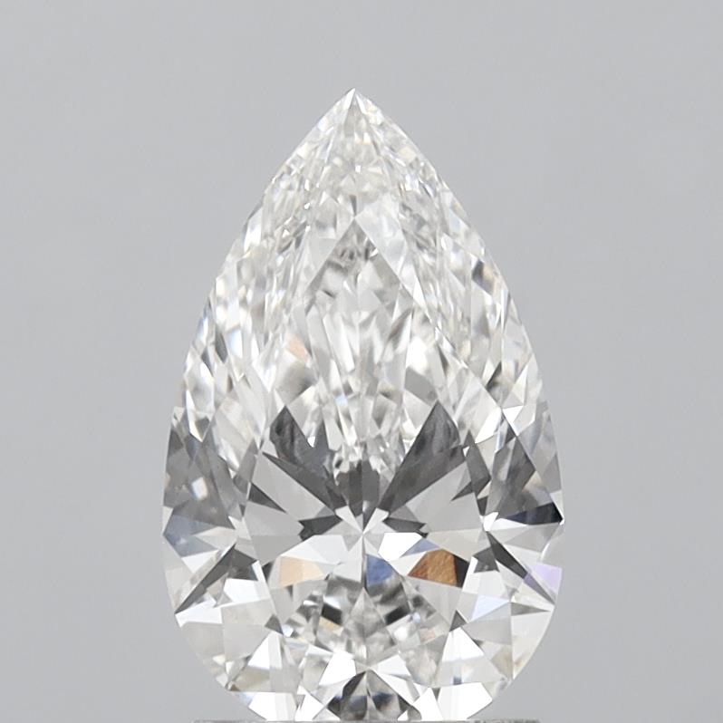 1.82ct Pear F VVS2 Lab Created Diamond
