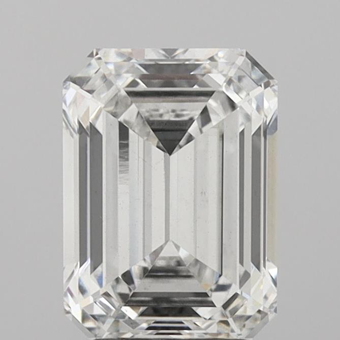 2.97ct Emerald F VS2 Lab Created Diamond