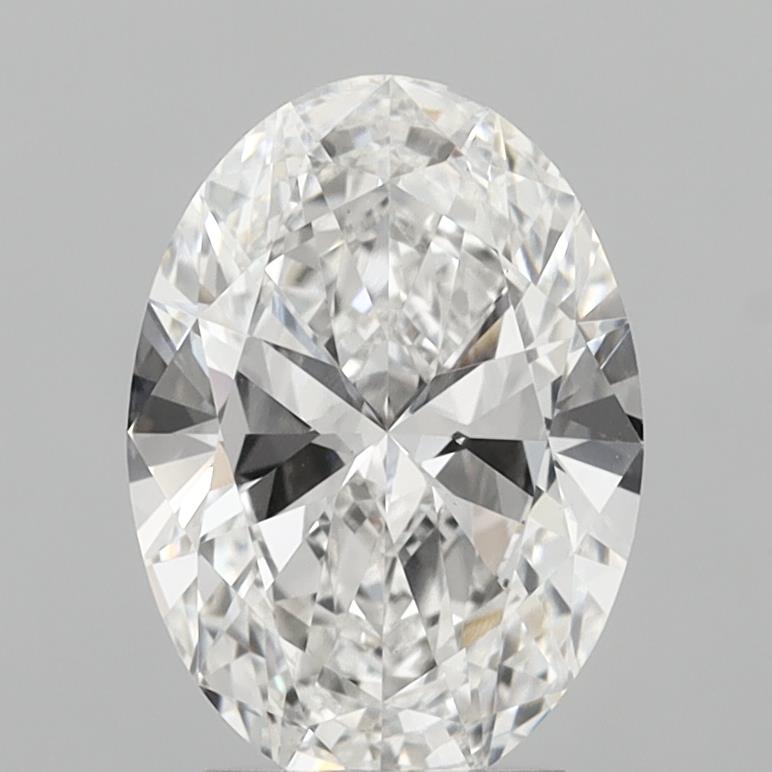 3.02ct Oval E VVS2 Lab Created Diamond