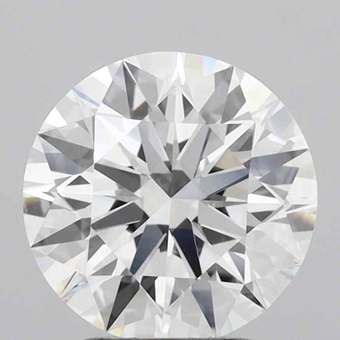 2.93ct Round F VVS2 Lab Created Diamond