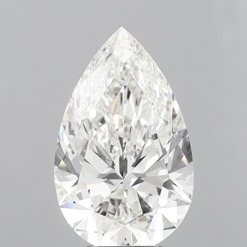 4.72ct Pear G VVS2 Lab Created Diamond