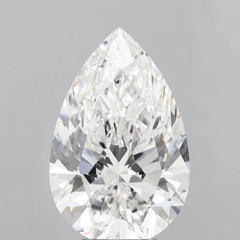 4.6ct Pear F VS1 Lab Created Diamond