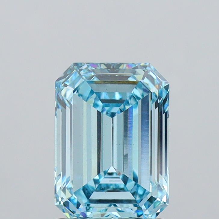 1.77ct Emerald  VS2 Lab Created Diamond