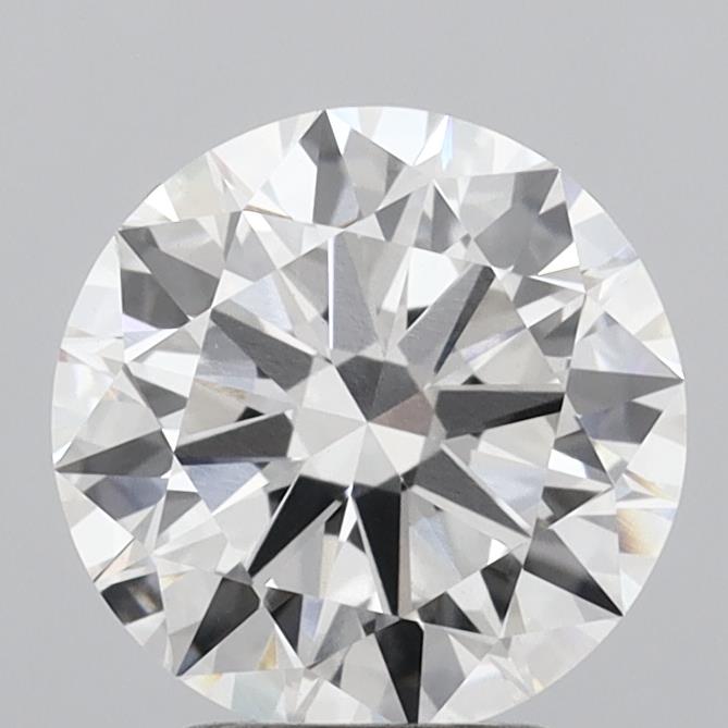 2.96ct Round F VVS2 Lab Created Diamond